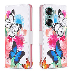 Custodia Portafoglio In Pelle Fantasia Modello Cover con Supporto B01F per Huawei Honor 60 Pro 5G Colorato