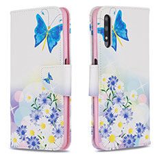 Custodia Portafoglio In Pelle Fantasia Modello Cover con Supporto B01F per Huawei P Smart Z (2019) Blu