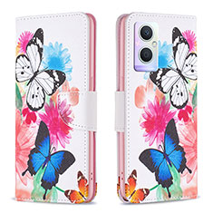 Custodia Portafoglio In Pelle Fantasia Modello Cover con Supporto B01F per Oppo F21s Pro 5G Colorato