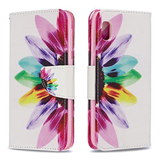 Custodia Portafoglio In Pelle Fantasia Modello Cover con Supporto B01F per Samsung Galaxy A10e Multicolore