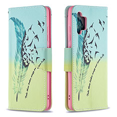 Custodia Portafoglio In Pelle Fantasia Modello Cover con Supporto B01F per Samsung Galaxy A32 5G Verde Pastello