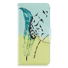 Custodia Portafoglio In Pelle Fantasia Modello Cover con Supporto B01F per Samsung Galaxy A40 Verde Pastello