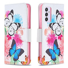 Custodia Portafoglio In Pelle Fantasia Modello Cover con Supporto B01F per Samsung Galaxy A54 5G Colorato