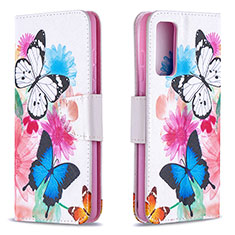 Custodia Portafoglio In Pelle Fantasia Modello Cover con Supporto B01F per Samsung Galaxy S20 FE 4G Colorato