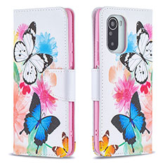 Custodia Portafoglio In Pelle Fantasia Modello Cover con Supporto B01F per Xiaomi Mi 11i 5G Colorato