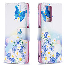 Custodia Portafoglio In Pelle Fantasia Modello Cover con Supporto B01F per Xiaomi Mi 11T 5G Blu