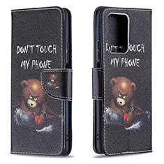 Custodia Portafoglio In Pelle Fantasia Modello Cover con Supporto B01F per Xiaomi Mi 11T 5G Grigio Scuro