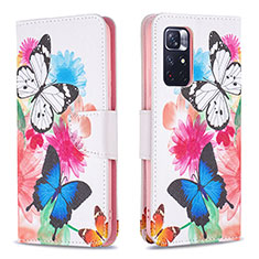 Custodia Portafoglio In Pelle Fantasia Modello Cover con Supporto B01F per Xiaomi Poco M4 Pro 5G Colorato