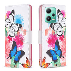 Custodia Portafoglio In Pelle Fantasia Modello Cover con Supporto B01F per Xiaomi Poco X5 5G Colorato