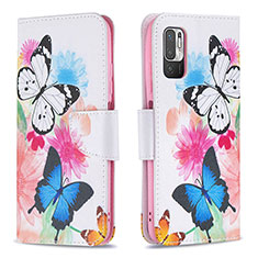 Custodia Portafoglio In Pelle Fantasia Modello Cover con Supporto B01F per Xiaomi Redmi Note 11 SE 5G Colorato