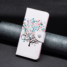 Custodia Portafoglio In Pelle Fantasia Modello Cover con Supporto B01F per Xiaomi Redmi Note 12 Explorer Bianco