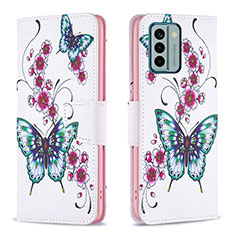 Custodia Portafoglio In Pelle Fantasia Modello Cover con Supporto B03F per Nokia G22 Colorato