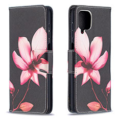 Custodia Portafoglio In Pelle Fantasia Modello Cover con Supporto B03F per Samsung Galaxy A12 5G Rosso