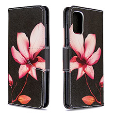 Custodia Portafoglio In Pelle Fantasia Modello Cover con Supporto B03F per Samsung Galaxy A41 Rosso