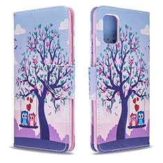 Custodia Portafoglio In Pelle Fantasia Modello Cover con Supporto B03F per Samsung Galaxy M40S Lavanda