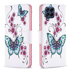 Custodia Portafoglio In Pelle Fantasia Modello Cover con Supporto B03F per Samsung Galaxy M53 5G Colorato