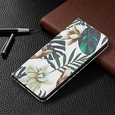 Custodia Portafoglio In Pelle Fantasia Modello Cover con Supporto B03F per Samsung Galaxy S23 Plus 5G Verde