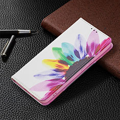 Custodia Portafoglio In Pelle Fantasia Modello Cover con Supporto B03F per Samsung Galaxy S24 5G Colorato