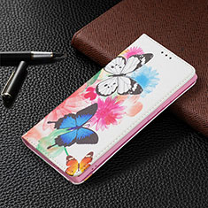 Custodia Portafoglio In Pelle Fantasia Modello Cover con Supporto B03F per Samsung Galaxy S25 Ultra 5G Rosa Caldo