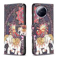 Custodia Portafoglio In Pelle Fantasia Modello Cover con Supporto B03F per Xiaomi Civi 3 5G Marrone