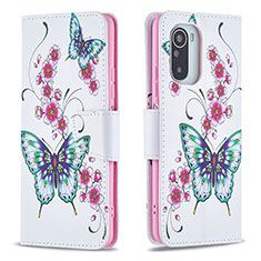 Custodia Portafoglio In Pelle Fantasia Modello Cover con Supporto B03F per Xiaomi Mi 11i 5G Colorato