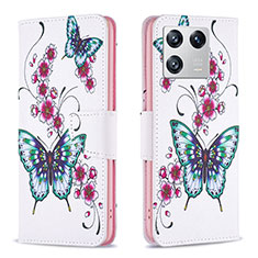 Custodia Portafoglio In Pelle Fantasia Modello Cover con Supporto B03F per Xiaomi Mi 13 Pro 5G Colorato