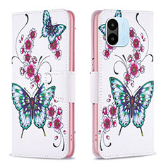 Custodia Portafoglio In Pelle Fantasia Modello Cover con Supporto B03F per Xiaomi Poco C50 Colorato