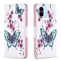 Custodia Portafoglio In Pelle Fantasia Modello Cover con Supporto B03F per Xiaomi Poco C51 Colorato