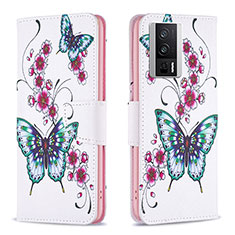 Custodia Portafoglio In Pelle Fantasia Modello Cover con Supporto B03F per Xiaomi Poco F5 Pro 5G Colorato