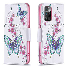 Custodia Portafoglio In Pelle Fantasia Modello Cover con Supporto B03F per Xiaomi Redmi Note 11 4G (2021) Colorato