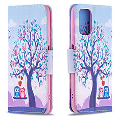 Custodia Portafoglio In Pelle Fantasia Modello Cover con Supporto B03F per Xiaomi Redmi Note 11 SE India 4G Lavanda