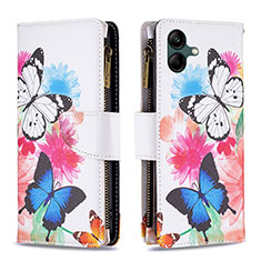 Custodia Portafoglio In Pelle Fantasia Modello Cover con Supporto B04F per Samsung Galaxy A04 4G Colorato