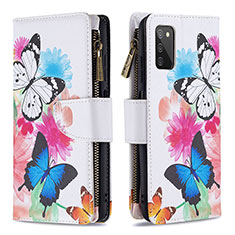 Custodia Portafoglio In Pelle Fantasia Modello Cover con Supporto B04F per Samsung Galaxy F02S SM-E025F Colorato