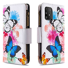 Custodia Portafoglio In Pelle Fantasia Modello Cover con Supporto B04F per Samsung Galaxy S10 Lite Colorato