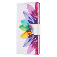 Custodia Portafoglio In Pelle Fantasia Modello Cover con Supporto B04F per Samsung Galaxy S22 Ultra 5G Colorato