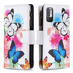 Custodia Portafoglio In Pelle Fantasia Modello Cover con Supporto B04F per Xiaomi Redmi Note 11 SE 5G Colorato