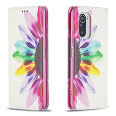 Custodia Portafoglio In Pelle Fantasia Modello Cover con Supporto B05F per Xiaomi Mi 11X Pro 5G Multicolore