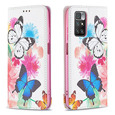 Custodia Portafoglio In Pelle Fantasia Modello Cover con Supporto B05F per Xiaomi Redmi 10 (2022) Colorato