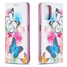 Custodia Portafoglio In Pelle Fantasia Modello Cover con Supporto B05F per Xiaomi Redmi Note 10 4G Colorato