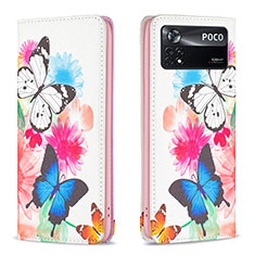 Custodia Portafoglio In Pelle Fantasia Modello Cover con Supporto B05F per Xiaomi Redmi Note 11E Pro 5G Colorato