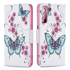 Custodia Portafoglio In Pelle Fantasia Modello Cover con Supporto B09F per Samsung Galaxy S24 5G Colorato