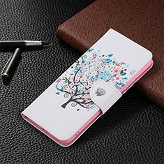 Custodia Portafoglio In Pelle Fantasia Modello Cover con Supporto BF4 per Xiaomi Redmi Note 10 Pro Max Bianco