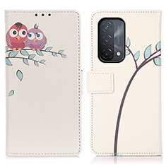 Custodia Portafoglio In Pelle Fantasia Modello Cover con Supporto D02Y per Oppo A74 5G Rosa