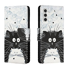 Custodia Portafoglio In Pelle Fantasia Modello Cover con Supporto H01X per Samsung Galaxy A04s Grigio