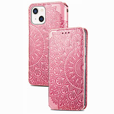 Custodia Portafoglio In Pelle Fantasia Modello Cover con Supporto H02 per Apple iPhone 15 Oro Rosa