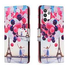 Custodia Portafoglio In Pelle Fantasia Modello Cover con Supporto H02X per Samsung Galaxy A13 4G Multicolore