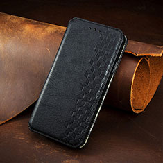 Custodia Portafoglio In Pelle Fantasia Modello Cover con Supporto H14 per Apple iPhone 13 Nero