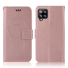 Custodia Portafoglio In Pelle Fantasia Modello Cover con Supporto JX1 per Samsung Galaxy A22 4G Oro Rosa