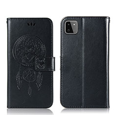 Custodia Portafoglio In Pelle Fantasia Modello Cover con Supporto JX1 per Samsung Galaxy A22s 5G Nero