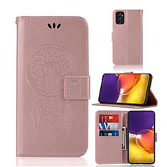 Custodia Portafoglio In Pelle Fantasia Modello Cover con Supporto JX1 per Samsung Galaxy A24 4G Oro Rosa